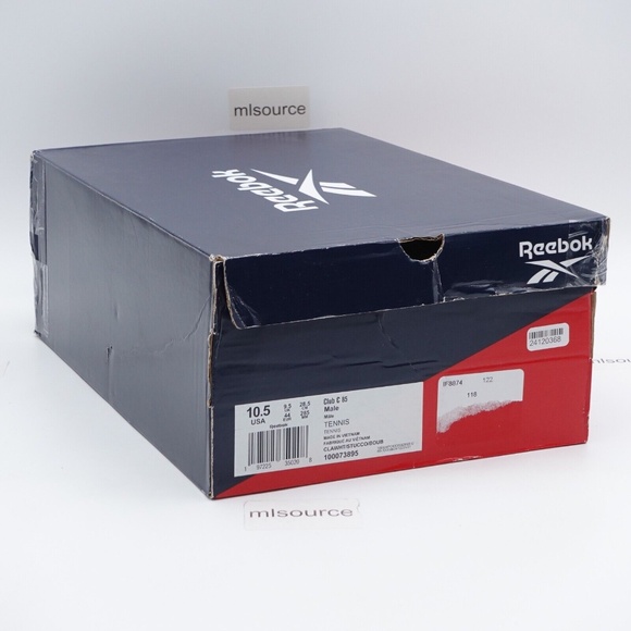 NEW Reebok Club C 85 Sneakers 100073895 Stucco/White/Brown - Picture 7 of 14